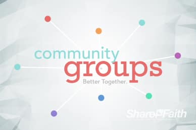 Community Groups Ministry Title Video