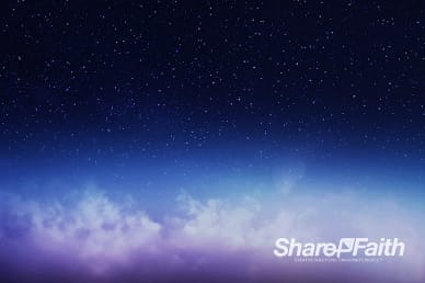 Starry Night Sky Church Worship Video Background