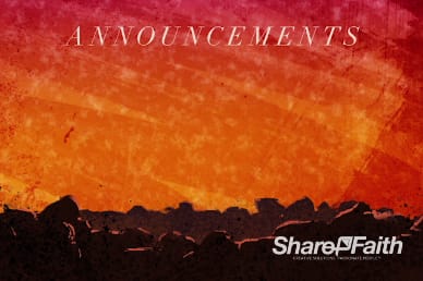 Easter Sunday Resurrection Announcements Video