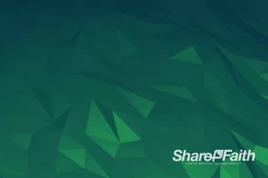 Green Shape Shifting Worship Video Background