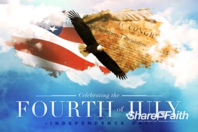 American Independence Day Title Video Loop