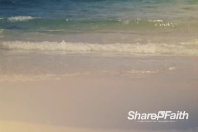 Rolling Waves at the Beach Christian Video Background Loop
