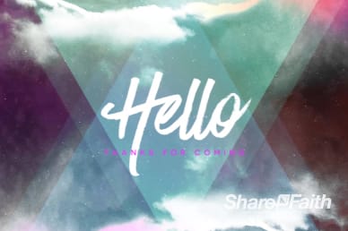 Worship Encounter Greeting Motion Loop