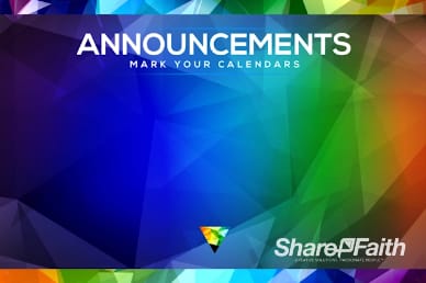 Fall Ministry Kick Off Announcements Video Loop