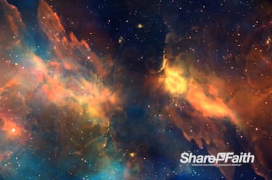 Starry Nebula Worship Video Background