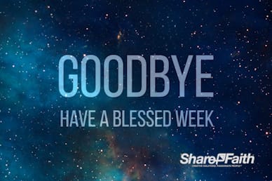 Stars in Space Goodbye Video Loop