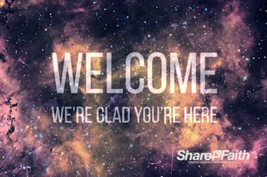 Galaxy Nebula Welcome Motion Loop