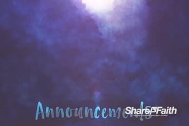 Beauty From The Ashes Announcements Motion Loop