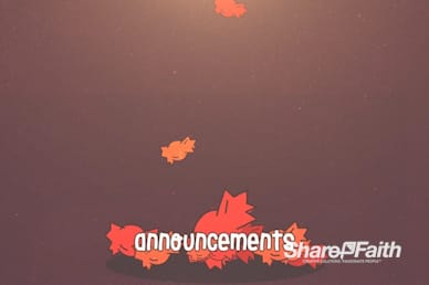 Trunk or Treat Announcement Motion Loop