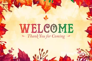 Fall Festival Autumn Leaves Welcome Video Loop