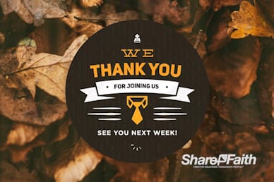 Pastor Appreciation Fall Goodbye Video Loop