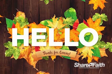 Fall Harvest Party Welcome Motion Loop
