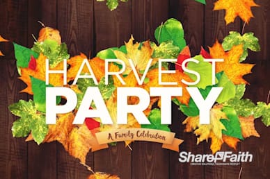 Fall Harvest Party Title Motion Loop