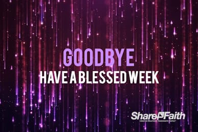 Falling Stars Goodbye Church Video Loop