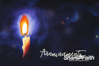Christmas Eve Service Announcements Motion Loop