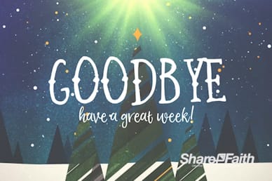 Merry Christmas Tree Goodbye Motion Graphic