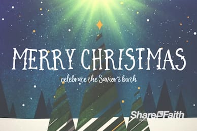 Merry Christmas Tree Title Motion Graphic