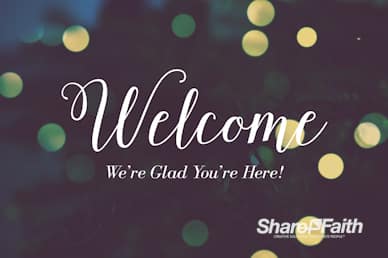 Christmas Tree Lights Church Welcome Video