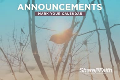 Free At Last Announcements Video Loop