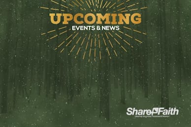Winter Retreat Church Announcements Motion Graphic
