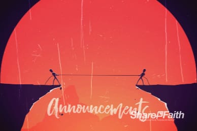 Give And Take Announcements Church Motion Graphic