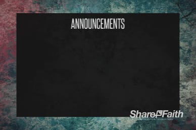 Trusting God Announcements Church Motion Graphic