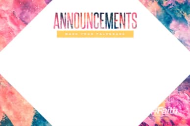 Purpose of Life Announcements Church Motion Graphic