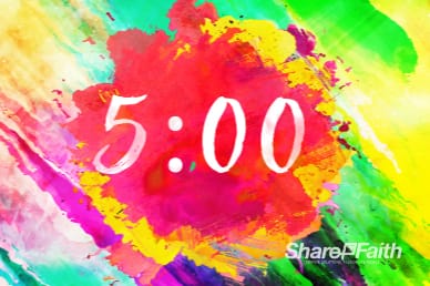 Easter Paint Splash Countdown Video