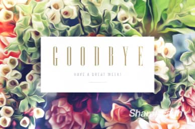 Easter Flower Goodbye Video Loop