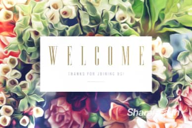 Easter Flower Welcome Video Loop