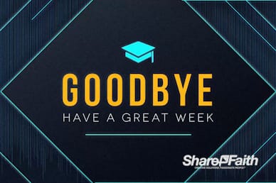 Graduation Sunday Goodbye Church Motion Graphic