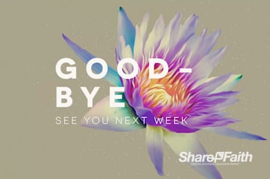 Generosity Sermon Series Goodbye Motion Graphic