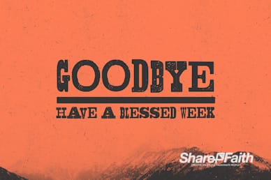 I Will Not Be Moved Goodbye Video Loop