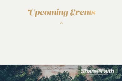 Merry Christmas Announcements Motion Graphic