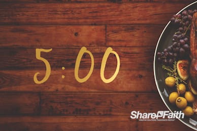 Prayer for Thanksgiving Church Countdown Timer