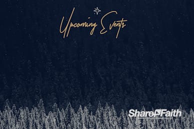 Winter Christmas Announcements Video Loop