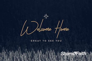 Winter Christmas Welcome Video Loop
