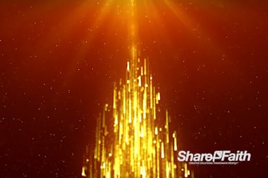 Christmas Tree Particle Shower Worship Video