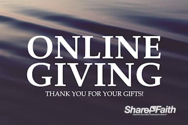 Online Giving Announcement Motion Graphic