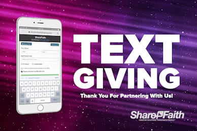 Text Giving Announcement Motion Graphic