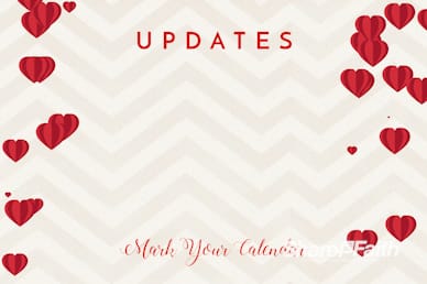 Valentine's Day Chevron Announcements Motion Graphic