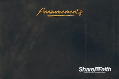 Fearfully & Wonderfully Made Announcements Motion Graphic