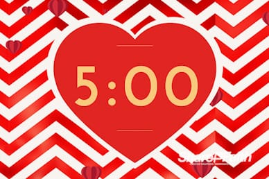 Valentine's Day Chevron Countdown Video