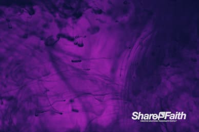 Purple Ink Drop Worship Video Background