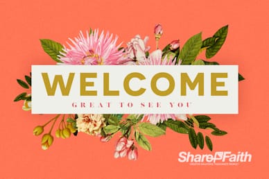 Mother's Day Flower Church Welcome Video