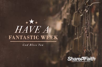 Memorial Day Dog Tags Church Goodbye Video