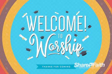 Congrats Grads Graduation Welcome Video Loop