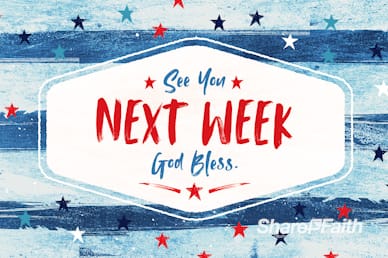 Fourth Of July Goodbye Motion Graphic