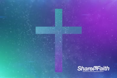 Rotating Cross Floating Particle Worship Video