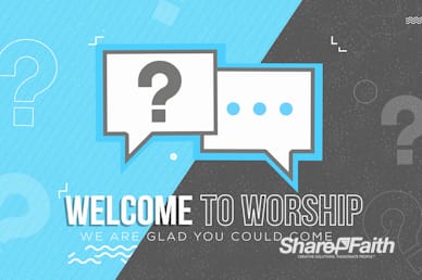 Big Questions Church Welcome Video Loop